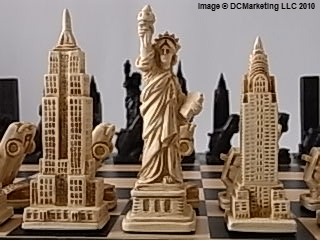 New York (Limited Edition) Plain Theme Chess Set